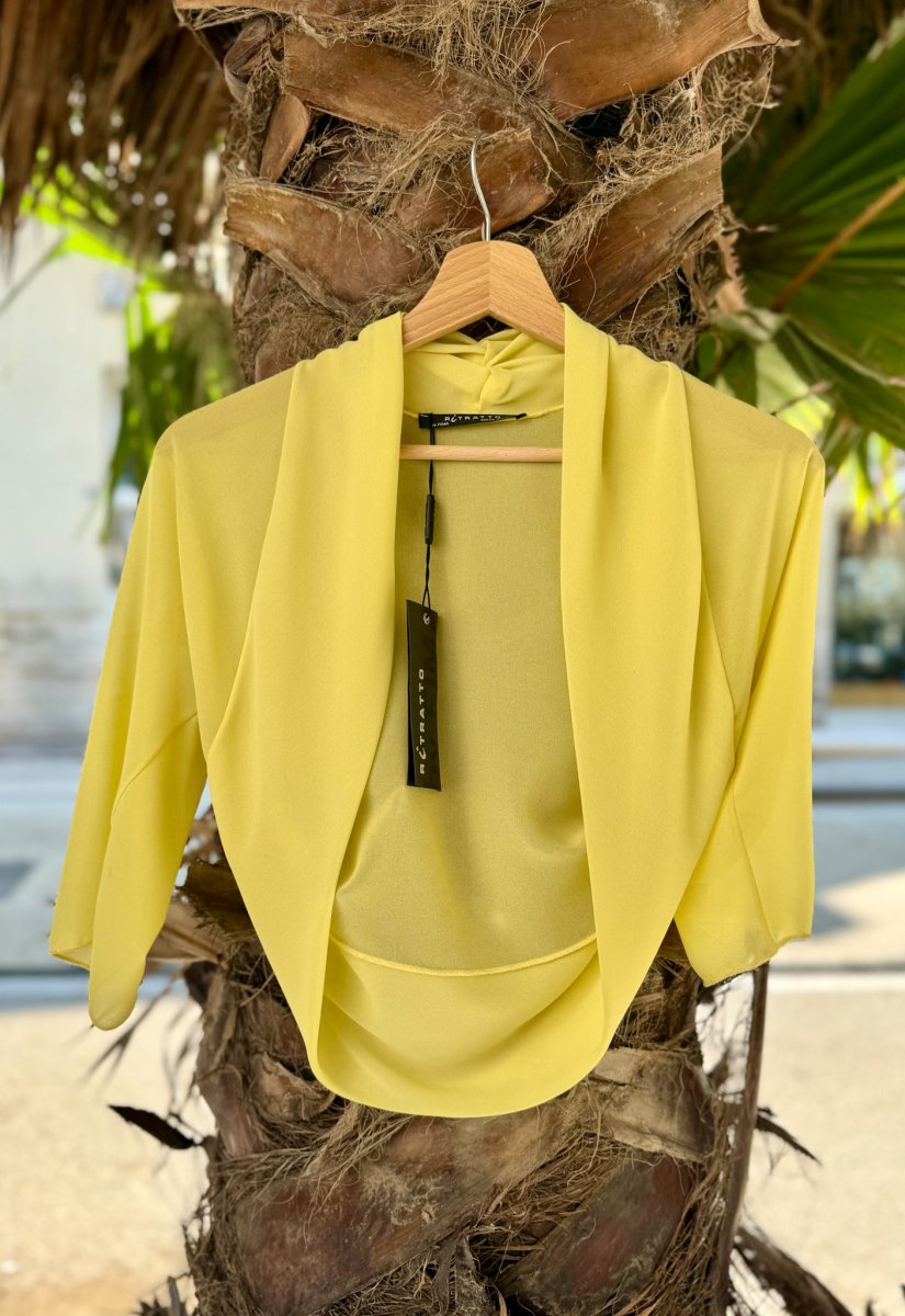 COPRI SPALLE VOILE MANICA CORTA - immagine 2