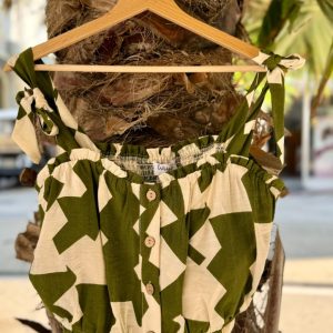 TOP CON FIOCCHI SULLE SPALLE ED ELASTICO DIETRO