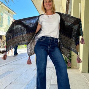 JEANS ELASTICIZZATO GAMBA LARGA