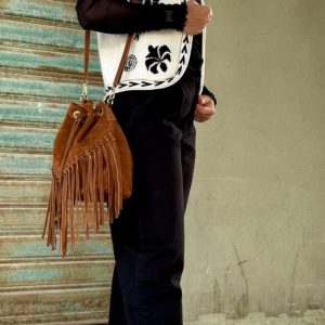 GILET CORTO CON FANTASIA FLOREALE