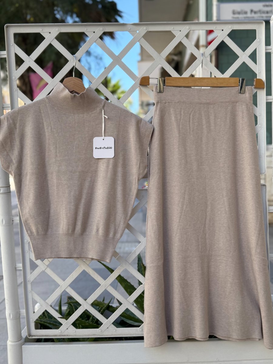 COMPLETO TSHIRT E GONNA IN MORBIDA VISCOSA - immagine 5