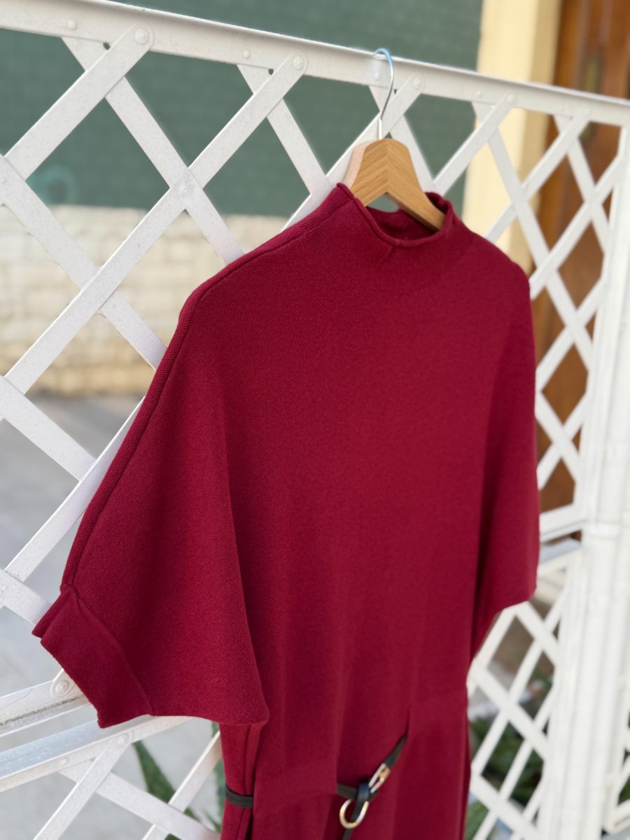 ABITO IN MAGLINA CON CINTA A SCOMPARSA - immagine 7