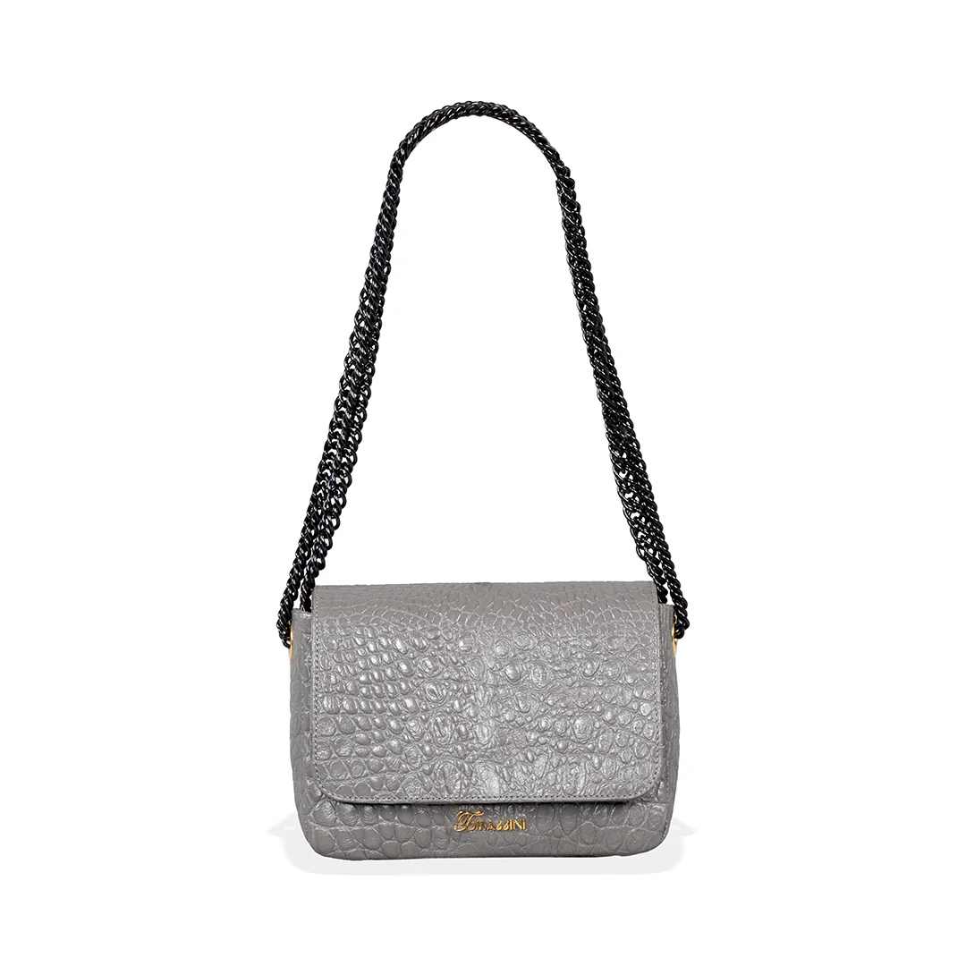 OFELIA borsetta in pelle Grigio - immagine 3