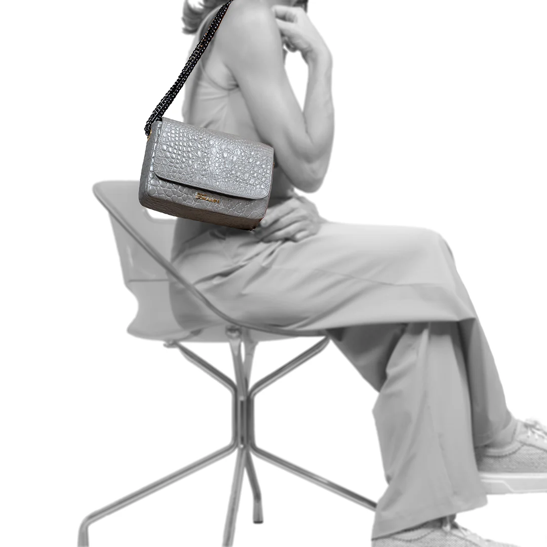 OFELIA borsetta in pelle Grigio - immagine 7