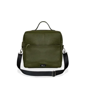 Zaino in pelle MAX Verde oliva