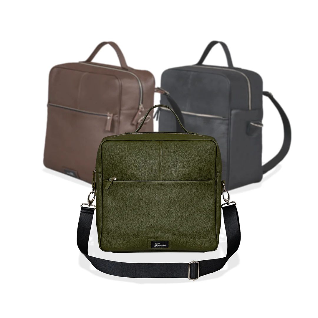 Zaino in pelle MAX Verde oliva - immagine 8