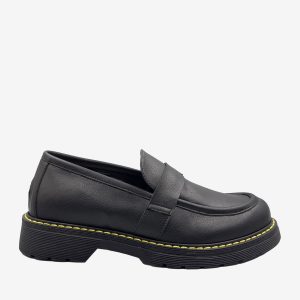 MADDY Mocassino vegan Nero Personalizzabile | Bellastoria
