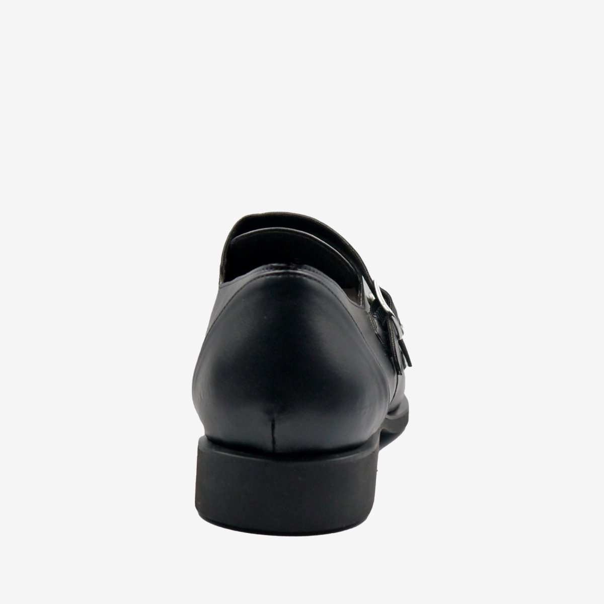 MONK Mocassino doppia fibbia – Pelle Mela Nero - immagine 7