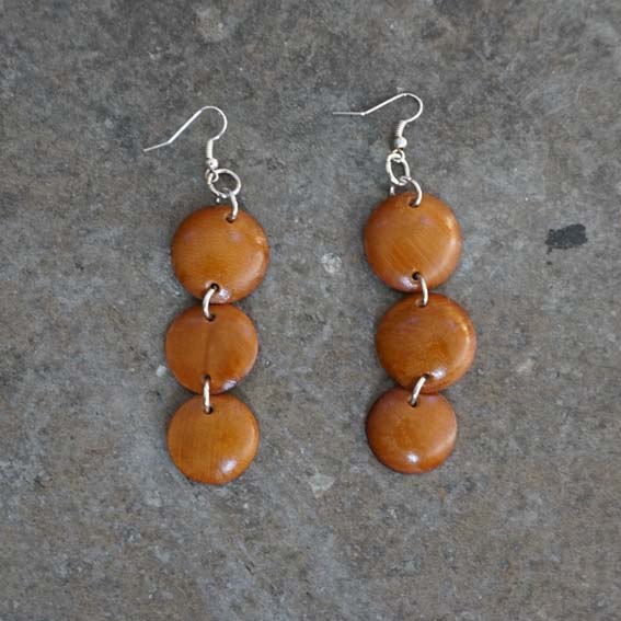 Orecchini in pelle Mod. Fuoco 3 - immagine 7