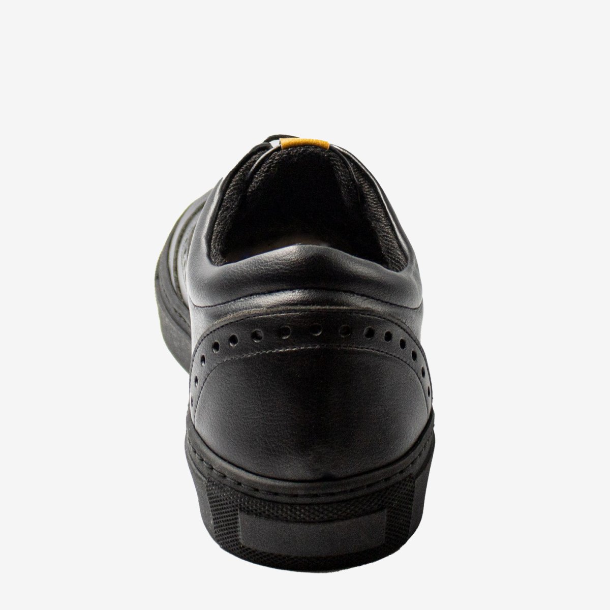 RICKY sneakers brogue – microfibra nera- veganshoes - immagine 6