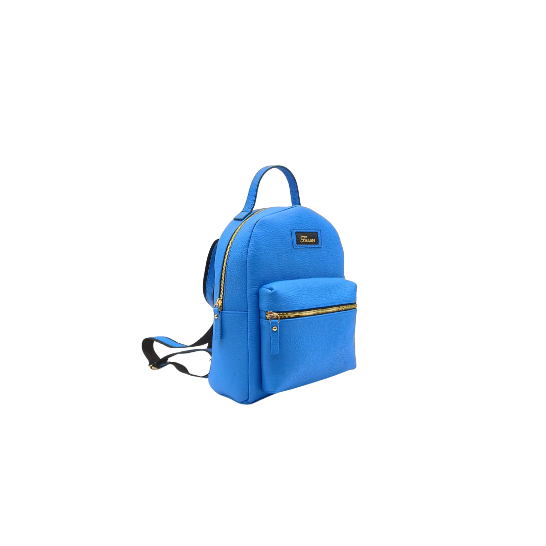 Zainetto in pelle GIULIO bluette - immagine 5