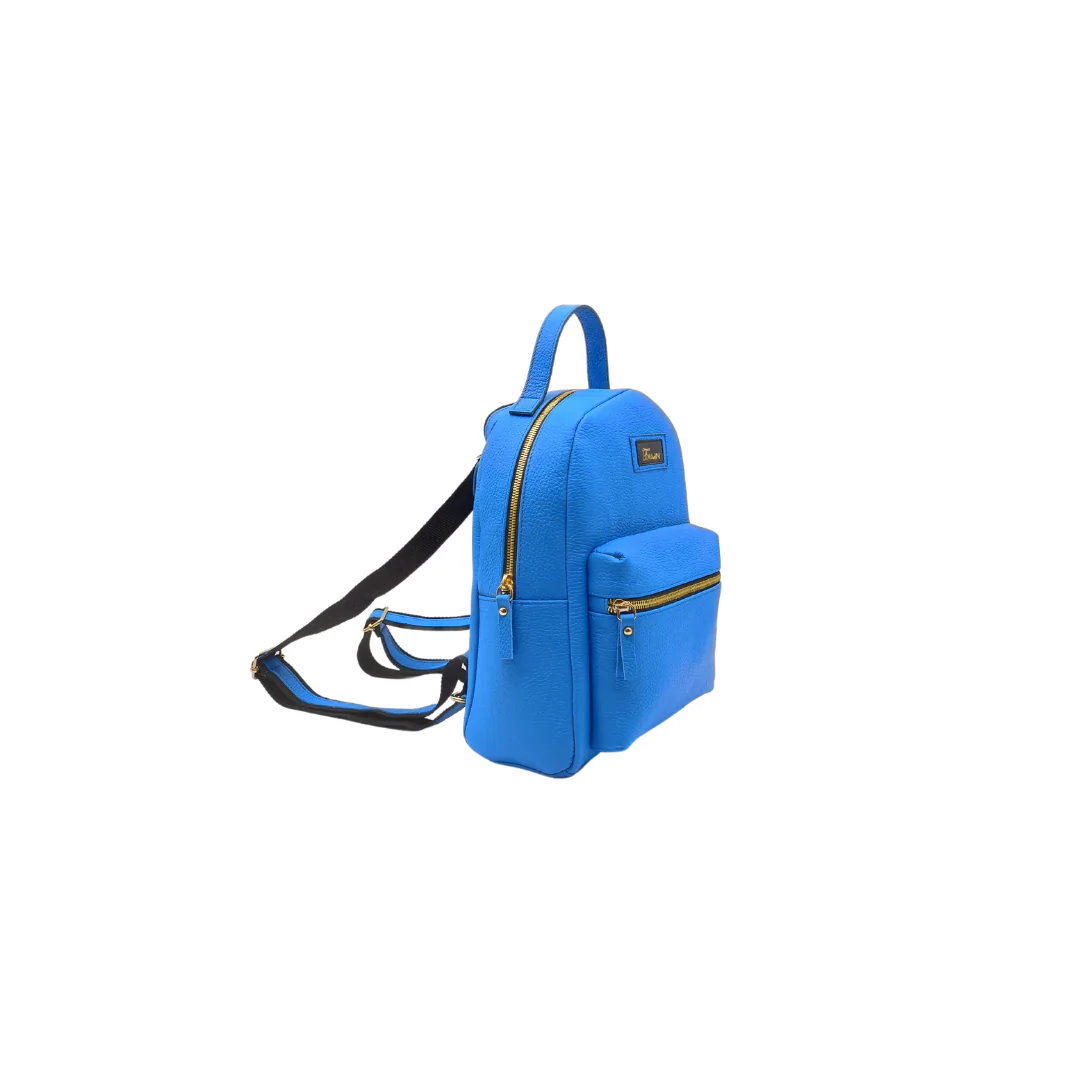 Zainetto in pelle GIULIO bluette - immagine 7