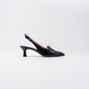 Slingback blu in pelle – Alessandra