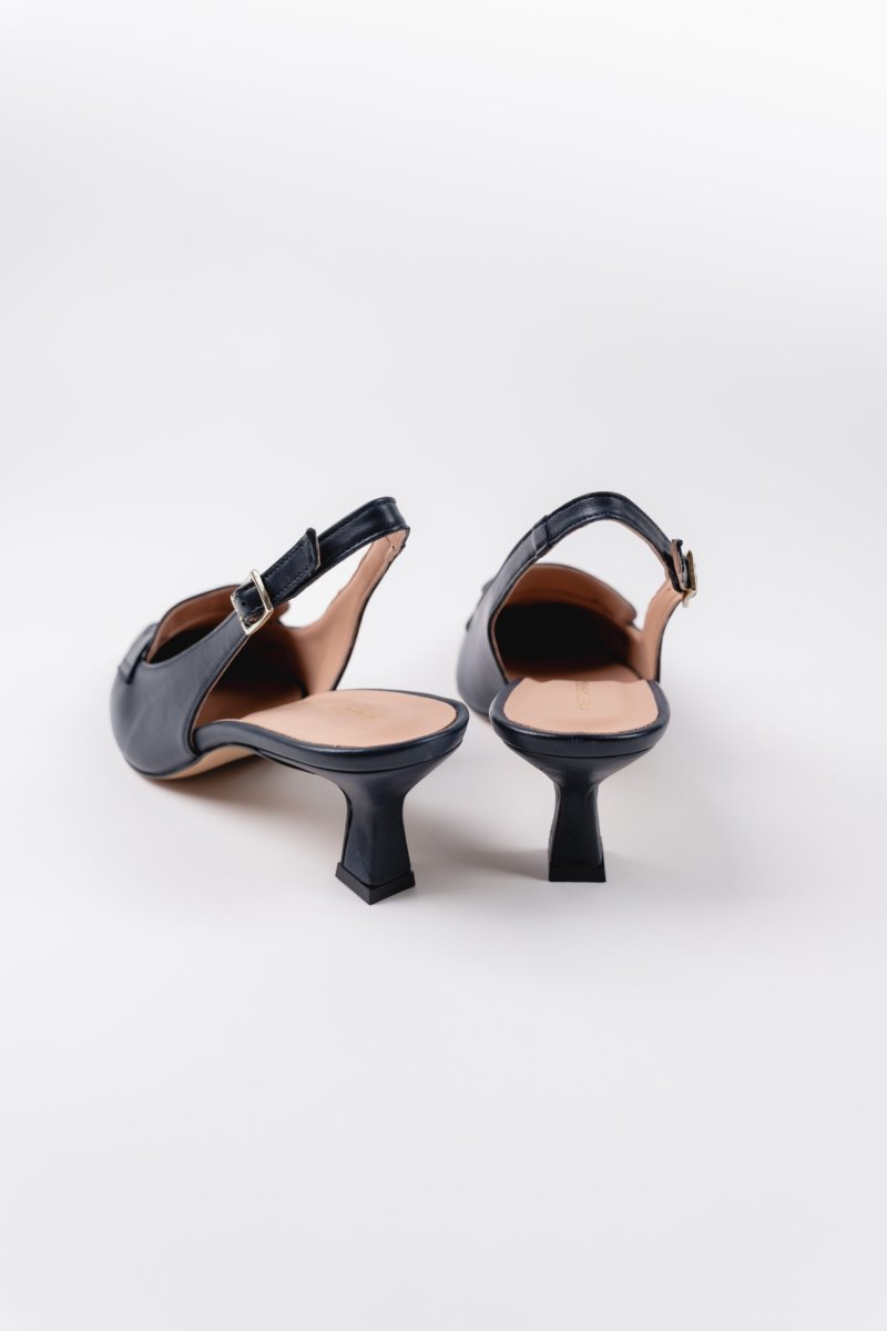 Slingback blu in pelle – Alessandra - immagine 3