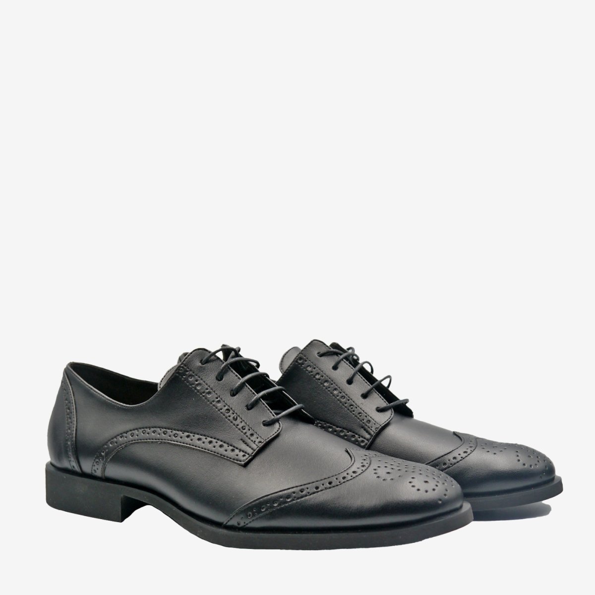 ROYAL Derby brogue – Pelle Mela Nero – veganshoes - immagine 7
