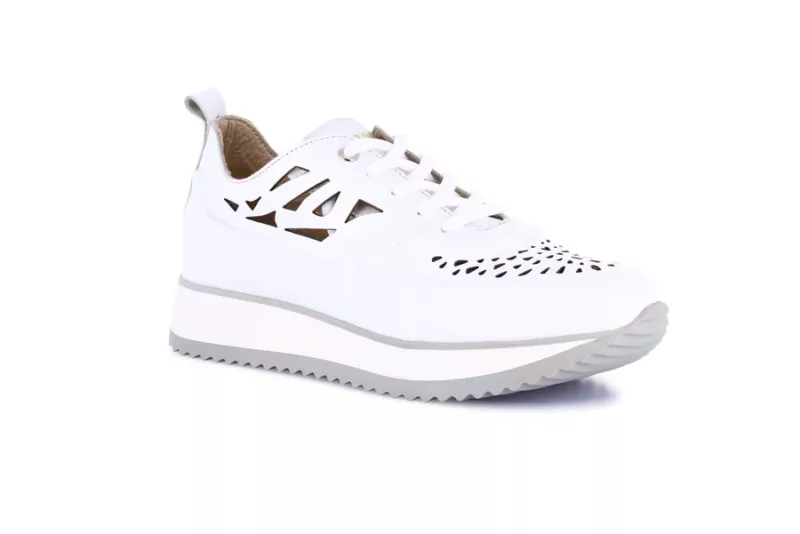 GRUNLAND SNEAKER PELLE BIANCO - immagine 3