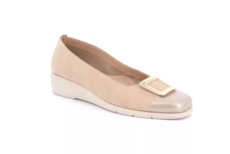 GRUNLAND BALLERINA CONFORT BEIGE/BLU - immagine 5
