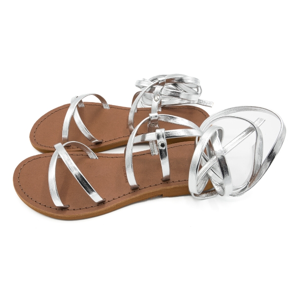 Sandali argento in cuoio Curitiba - immagine 6