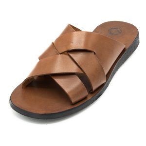 Sandali ciabatta da uomo cuoio Sorrento