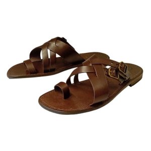 Sandali ciabatta da uomo cuoio William