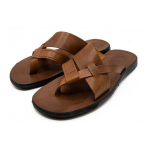 Sandali ciabatta da uomo in cuoio Gallipoli