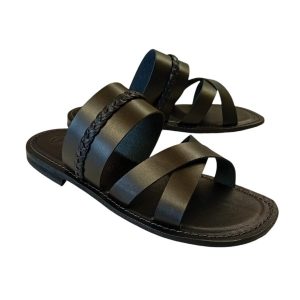 Sandali ciabatta da uomo neri Larry