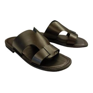 Sandali ciabatta da uomo neri Pietro