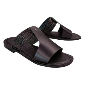 Sandali ciabatte da uomo neri Victor