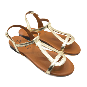 Sandali da donna eleganti in cuoio platino Alice