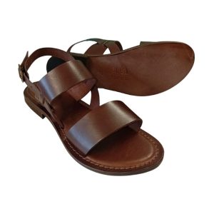 Sandali da donna in cuoio testa di moro Vaiana