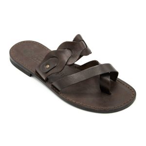 Sandali da uomo in cuoio testa di moro Viareggio 2