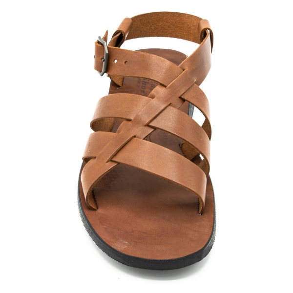 Sandali gladiatore cuoio da uomo Ugento - immagine 5