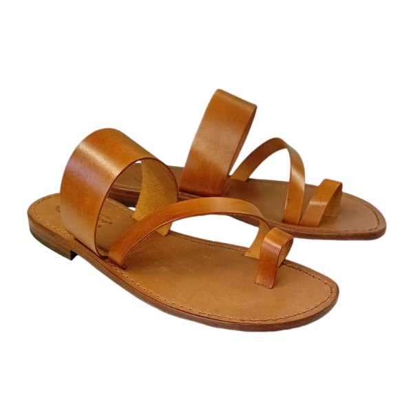 Sandali infradito da uomo in cuoio Adam - immagine 2