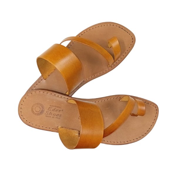 Sandali infradito da uomo in cuoio Adam - immagine 3