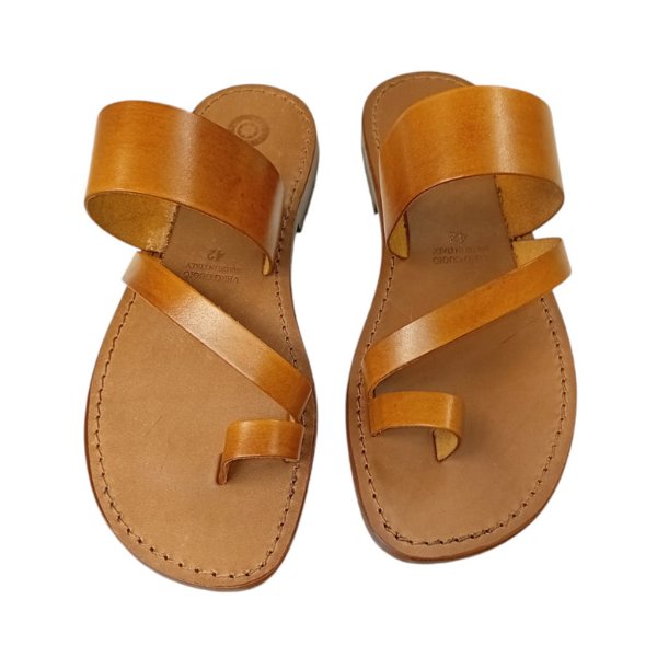 Sandali infradito da uomo in cuoio Adam - immagine 4