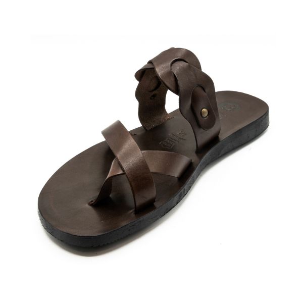 Sandali da uomo in cuoio testa di moro Viareggio