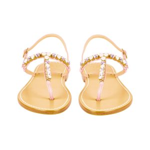 Sandali infradito gioiello lilla