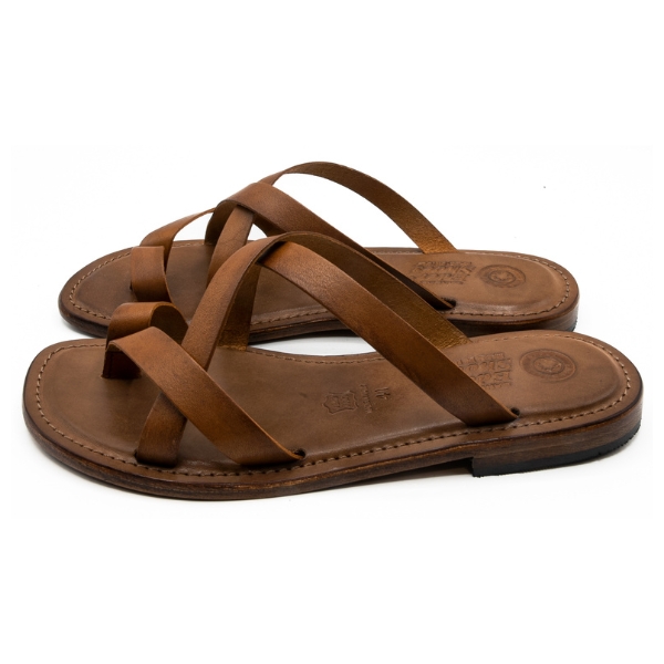 Sandali infradito da uomo cuoio Porto Azzurro - immagine 3