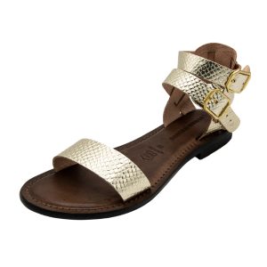 Sandali oro da donna con cinturino Nueva Gerona