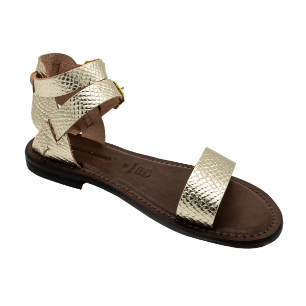 Sandali oro da donna con cinturino Nueva Gerona - immagine 6