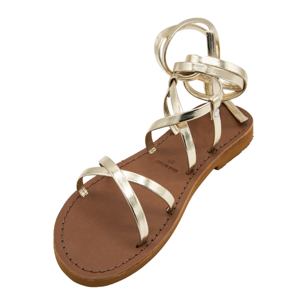 Sandali oro in cuoio Curitiba