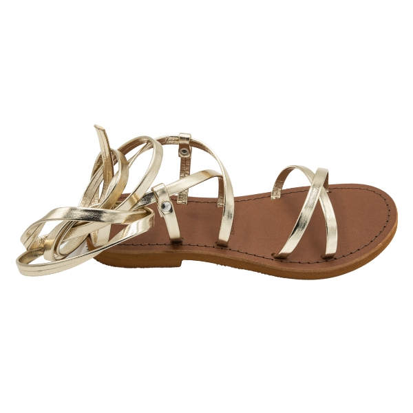 Sandali oro in cuoio Curitiba - immagine 4
