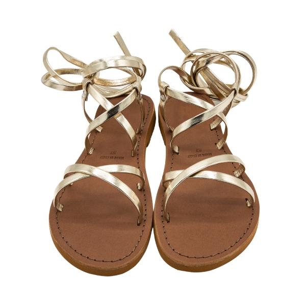 Sandali oro in cuoio Curitiba - immagine 5