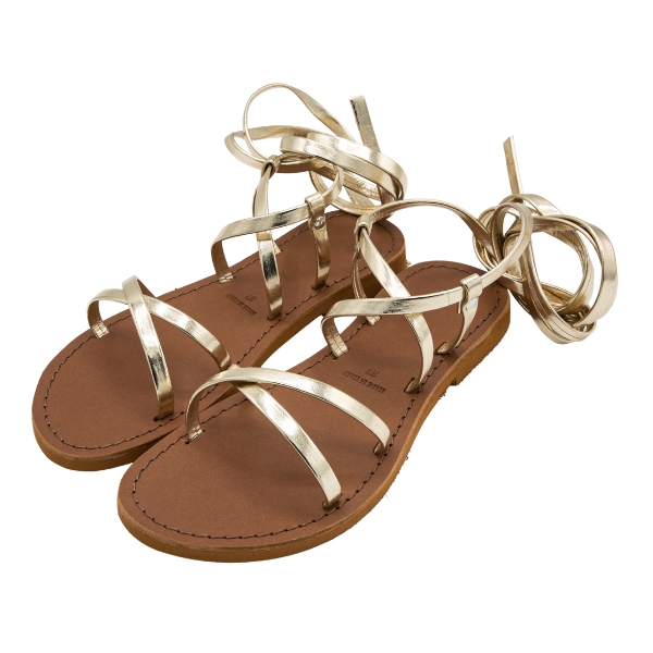 Sandali oro in cuoio Curitiba - immagine 6