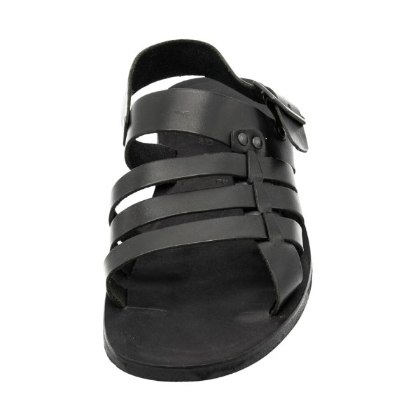 Sandali per uomo in cuoio nero Taormina - immagine 5