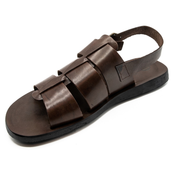 Sandali romani da uomo testa di moro Piombino - immagine 3