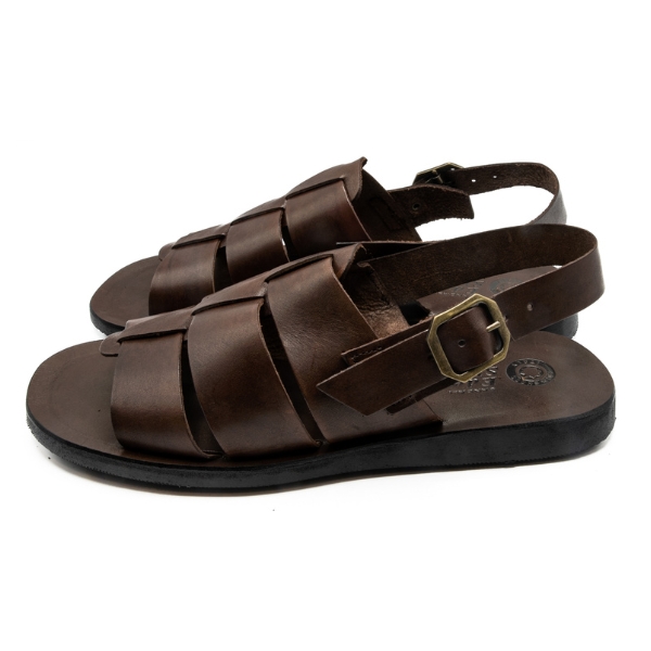 Sandali romani da uomo testa di moro Piombino - immagine 5