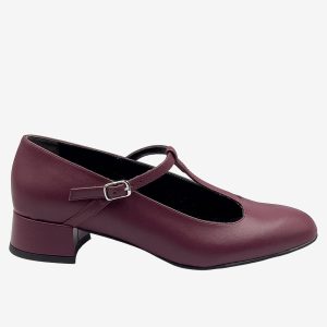 Vanity Heel Mary Jane – Décolleté vegan BORDEAUX