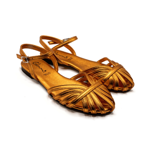 Ballerine in pelle arancio Dais