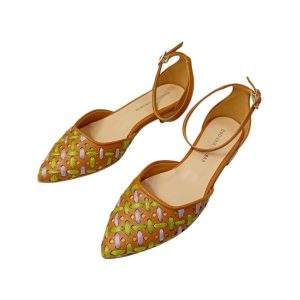 Ballerine in ecopelle cipria con intreccio Spring Time